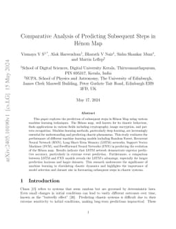 Comparative Analysis of Predicting Subsequent Steps in Hénon Map
