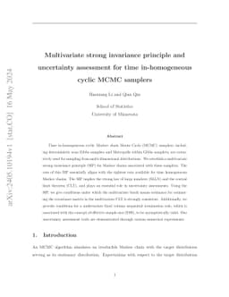 Multivariate strong invariance principle and uncertainty assessment for
  time in-homogeneous cyclic MCMC samplers