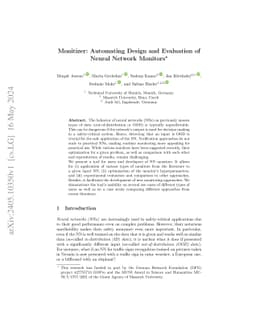 Monitizer: Automating Design and Evaluation of Neural Network Monitors