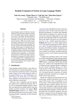 Realistic Evaluation of Toxicity in Large Language Models