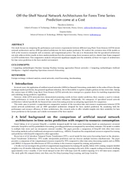 Off-the-Shelf Neural Network Architectures for Forex Time Series
  Prediction come at a Cost