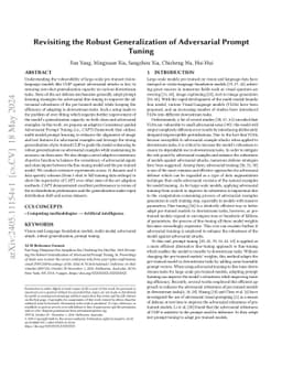 Revisiting the Robust Generalization of Adversarial Prompt Tuning