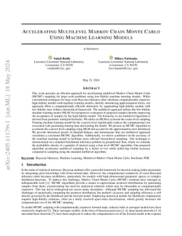 Accelerating Multilevel Markov Chain Monte Carlo Using Machine Learning
  Models