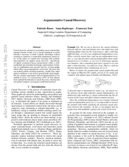 Argumentative Causal Discovery