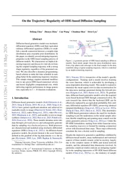 On the Trajectory Regularity of ODE-based Diffusion Sampling