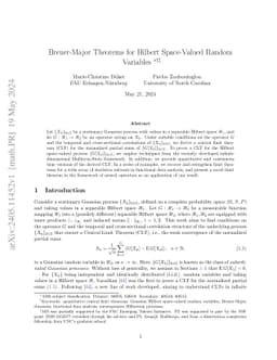 Breuer-Major Theorems for Hilbert Space-Valued Random Variables