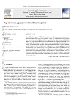 Register assisted aggregation for Visual Place Recognition
