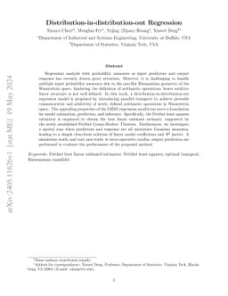 Distribution-in-distribution-out Regression