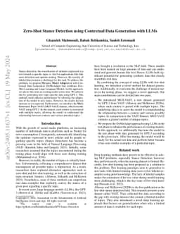 Zero-Shot Stance Detection using Contextual Data Generation with LLMs