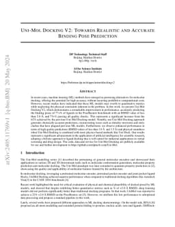 Uni-Mol Docking V2: Towards Realistic and Accurate Binding Pose
  Prediction