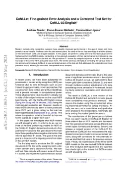 CoNLL#: Fine-grained Error Analysis and a Corrected Test Set for
  CoNLL-03 English