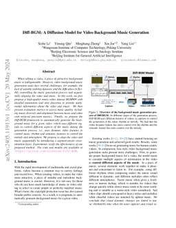 Diff-BGM: A Diffusion Model for Video Background Music Generation