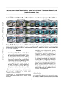 Slicedit: Zero-Shot Video Editing With Text-to-Image Diffusion Models
  Using Spatio-Temporal Slices