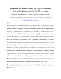 Hierarchical SegNet with Channel and Context Attention for Accurate Lung
  Segmentation in Chest X-ray Images