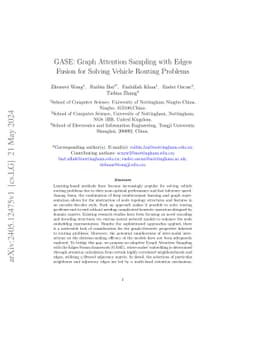 GASE: Graph Attention Sampling with Edges Fusion for Solving Vehicle
  Routing Problems