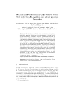 Dataset and Benchmark for Urdu Natural Scenes Text Detection,
  Recognition and Visual Question Answering