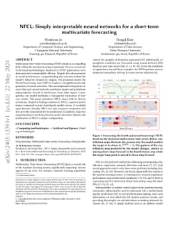 NFCL: Simply interpretable neural networks for a short-term multivariate
  forecasting