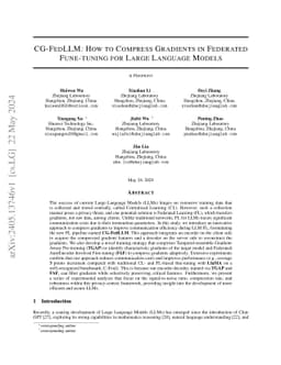 CG-FedLLM: How to Compress Gradients in Federated Fune-tuning for Large
  Language Models