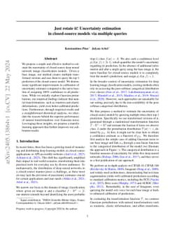 Just rotate it! Uncertainty estimation in closed-source models via
  multiple queries