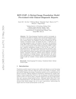 RET-CLIP: A Retinal Image Foundation Model Pre-trained with Clinical
  Diagnostic Reports