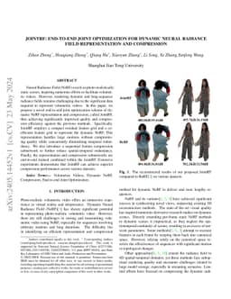 JointRF: End-to-End Joint Optimization for Dynamic Neural Radiance Field
  Representation and Compression