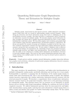 Quantifying Multivariate Graph Dependencies: Theory and Estimation for
  Multiplex Graphs