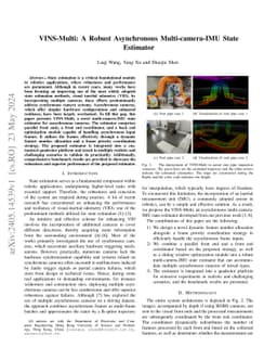 VINS-Multi: A Robust Asynchronous Multi-camera-IMU State Estimator
