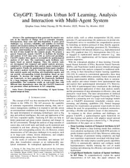 CityGPT: Towards Urban IoT Learning, Analysis and Interaction with
  Multi-Agent System