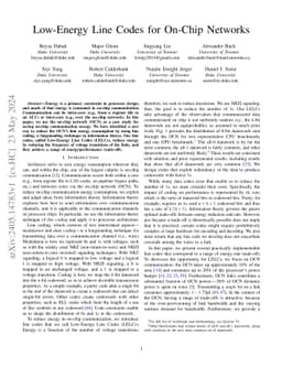 Low-Energy Line Codes for On-Chip Networks