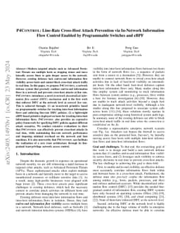 P4Control: Line-Rate Cross-Host Attack Prevention via In-Network
  Information Flow Control Enabled by Programmable Switches and eBPF
