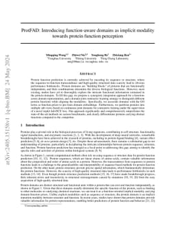 ProtFAD: Introducing function-aware domains as implicit modality towards
  protein function perception