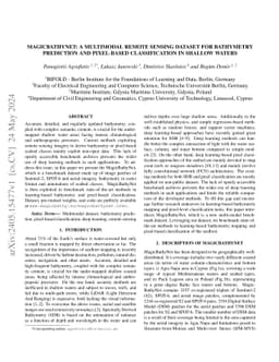 MagicBathyNet: A Multimodal Remote Sensing Dataset for Bathymetry
  Prediction and Pixel-based Classification in Shallow Waters