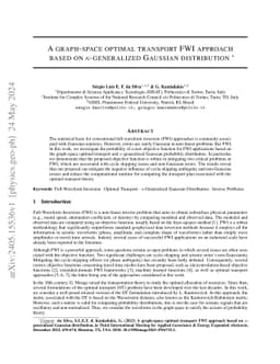 A graph-space optimal transport FWI approach based on κ-generalized
  Gaussian distribution