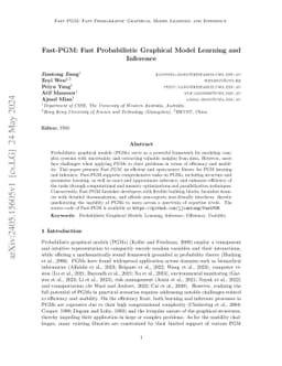 Fast-PGM: Fast Probabilistic Graphical Model Learning and Inference