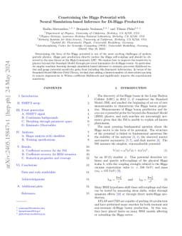 Constraining the Higgs Potential with Neural Simulation-based Inference
  for Di-Higgs Production