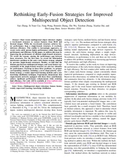 Rethinking Early-Fusion Strategies for Improved Multispectral Object
  Detection