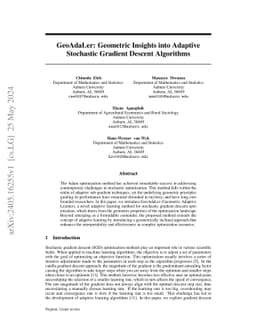 GeoAdaLer: Geometric Insights into Adaptive Stochastic Gradient Descent
  Algorithms