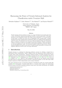 Harnessing the Power of Vicinity-Informed Analysis for Classification
  under Covariate Shift