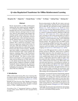 Q-value Regularized Transformer for Offline Reinforcement Learning