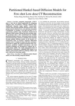 Partitioned Hankel-based Diffusion Models for Few-shot Low-dose CT
  Reconstruction