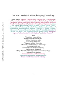 An Introduction to Vision-Language Modeling