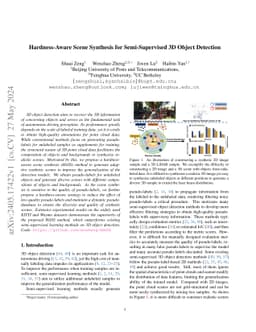 Hardness-Aware Scene Synthesis for Semi-Supervised 3D Object Detection