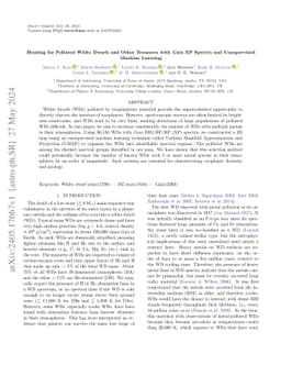 Hunting for Polluted White Dwarfs and Other Treasures with Gaia XP
  Spectra and Unsupervised Machine Learning
