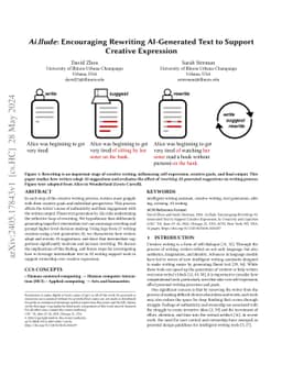 Ai.llude: Encouraging Rewriting AI-Generated Text to Support Creative
  Expression