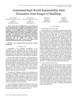 Automated Real-World Sustainability Data Generation from Images of
  Buildings