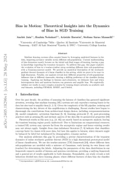 Bias in Motion: Theoretical Insights into the Dynamics of Bias in SGD
  Training