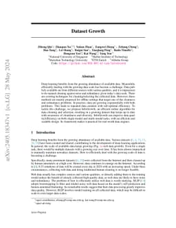 Dataset Growth