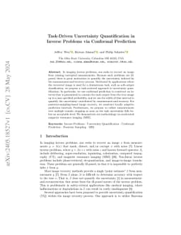 Task-Driven Uncertainty Quantification in Inverse Problems via Conformal
  Prediction