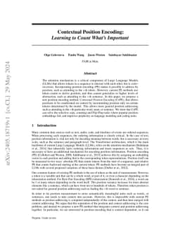 Contextual Position Encoding: Learning to Count What's Important