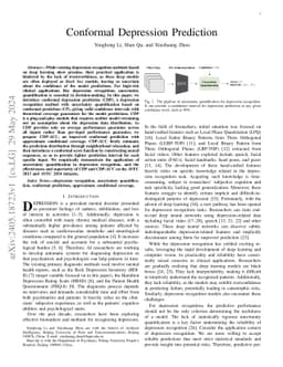 Conformal Depression Prediction